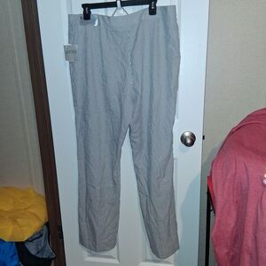 Kasper Gray Striped Women's Trousers